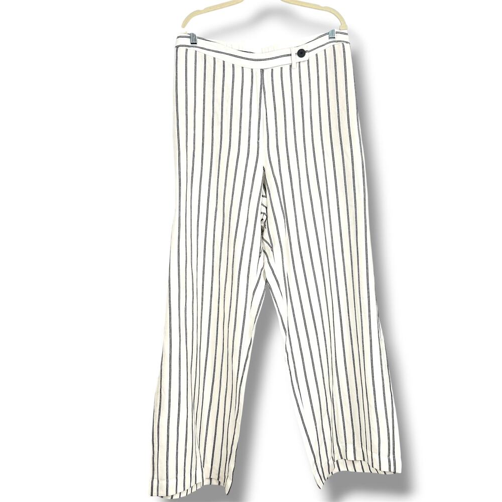 NWT J. JILL Linen Blend Wide Leg Pants Women's  Plus Size 25  Beach Coastal